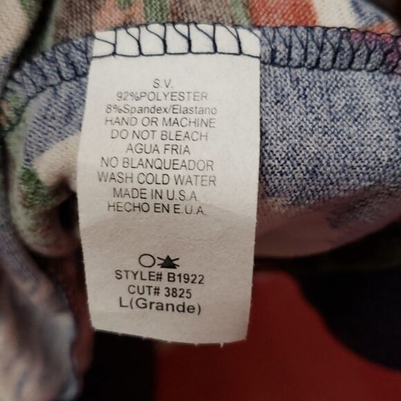 Cardigan Multi colored lightweight sz L 10-12 NWT - Picture 6 of 7